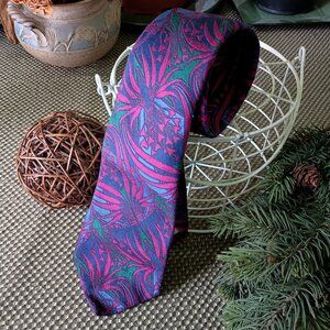Bullock & Jones San Francisco Necktie Vintage 100% Silk Made in England